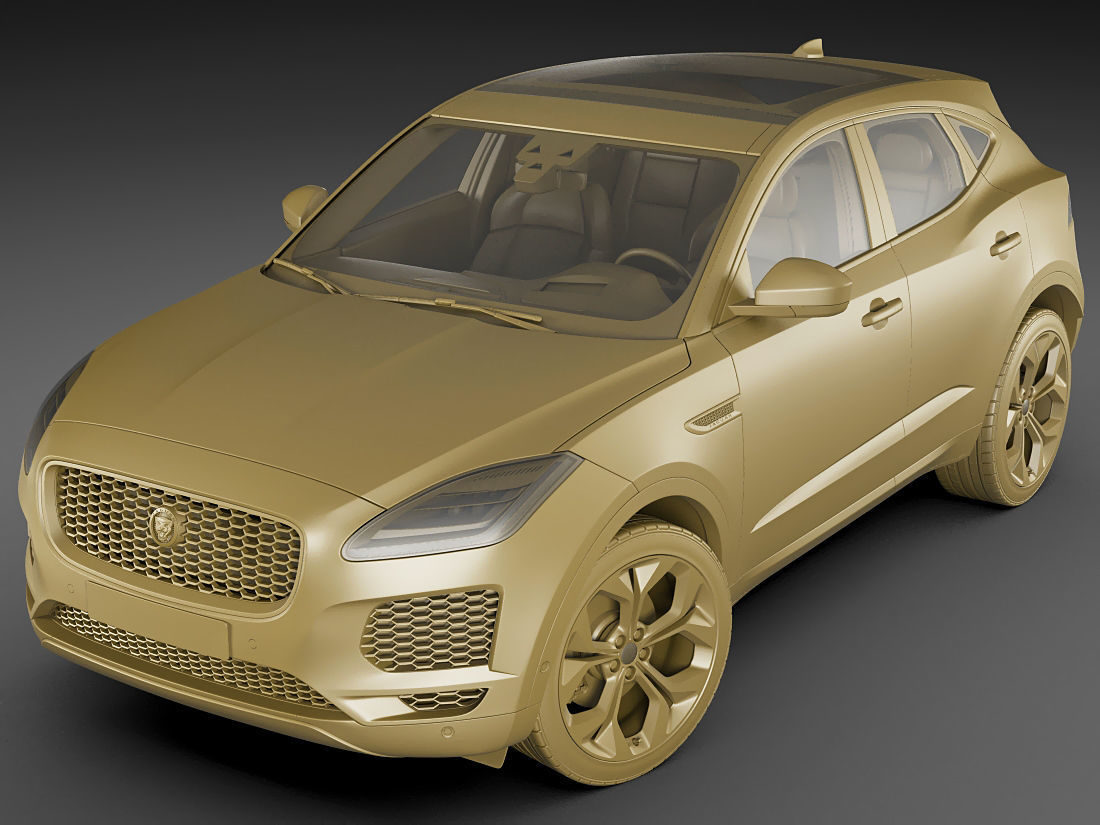 Jaguar E-pace 2018 3D model_15