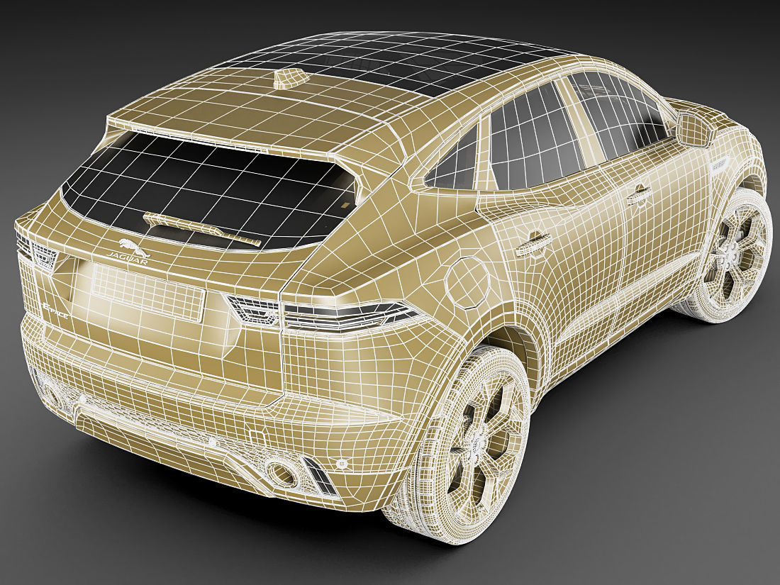 Jaguar E-pace 2018 3D model_20