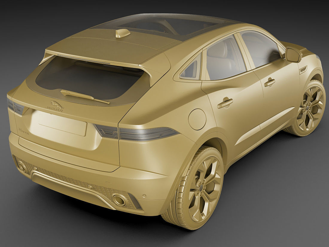 Jaguar E-pace 2018 3D model_16