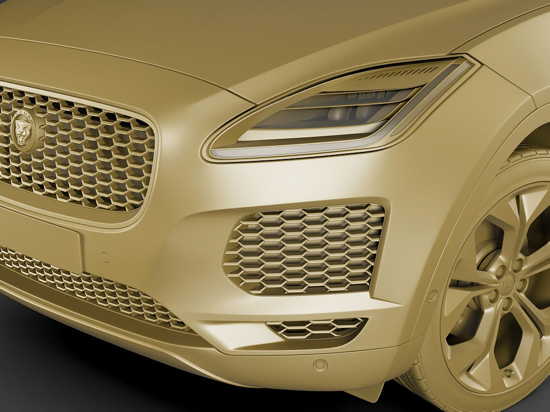 Jaguar E-pace 2018 3D model_17