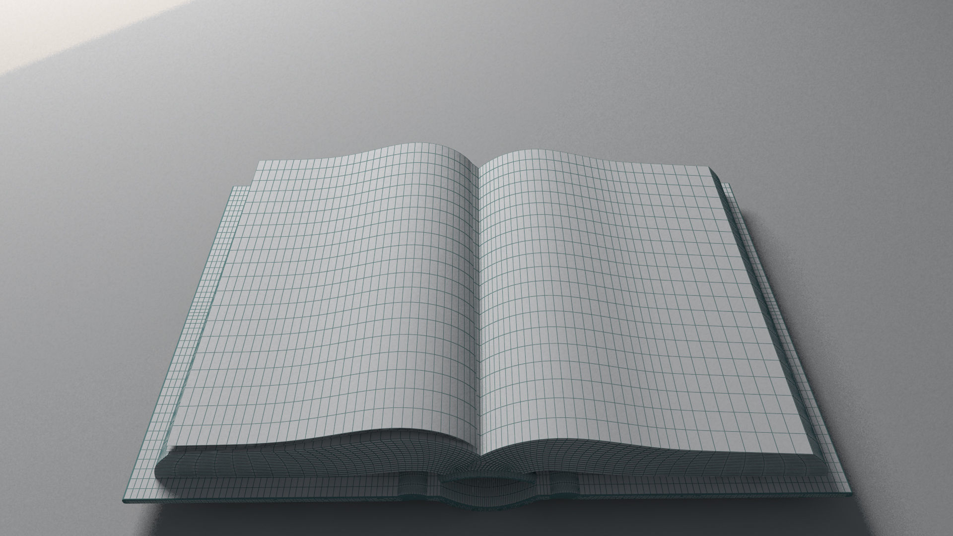 Animated book opening Low-poly 3D model_5