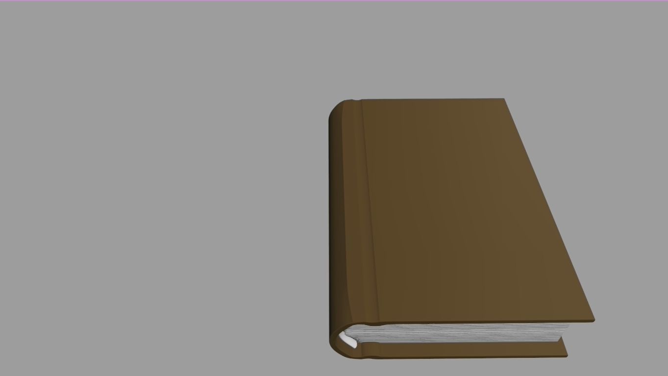 Animated book opening Low-poly 3D model_2