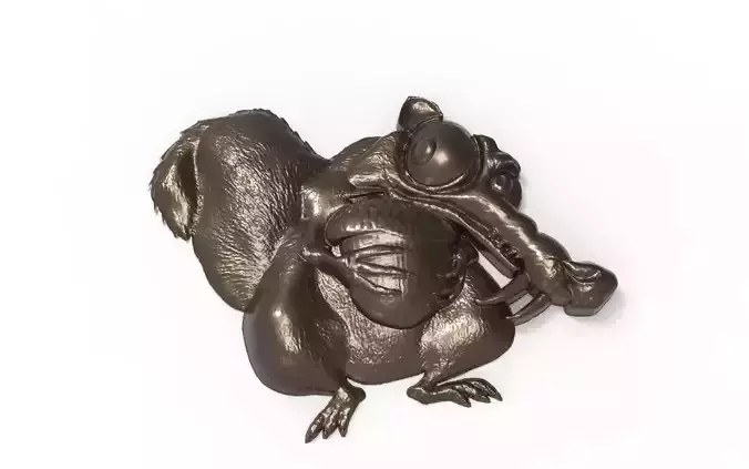 Scrat - Ice Age Squirrel bas relief for CNC 