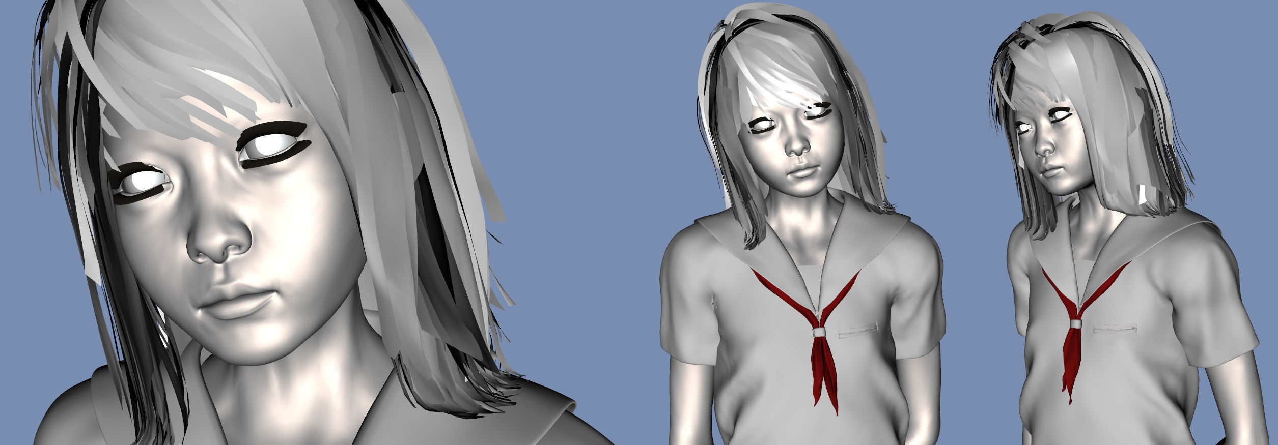 Ai for Genesis 2 Female 3D model_1