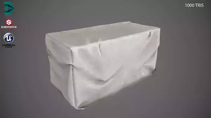 Low Poly Covered Industrial Crates PBR