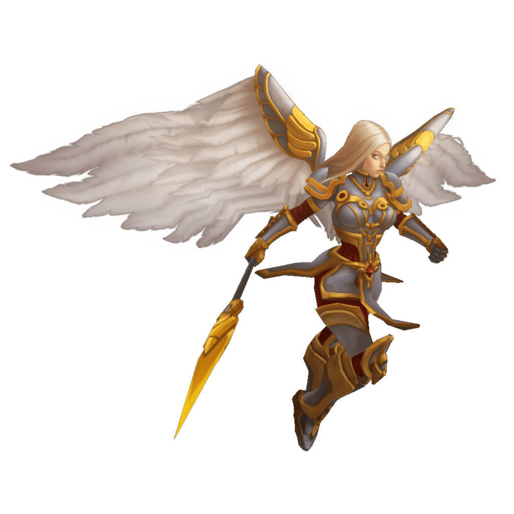 Angel Female - Low Poly Hand Painted Low-poly 3D model_5