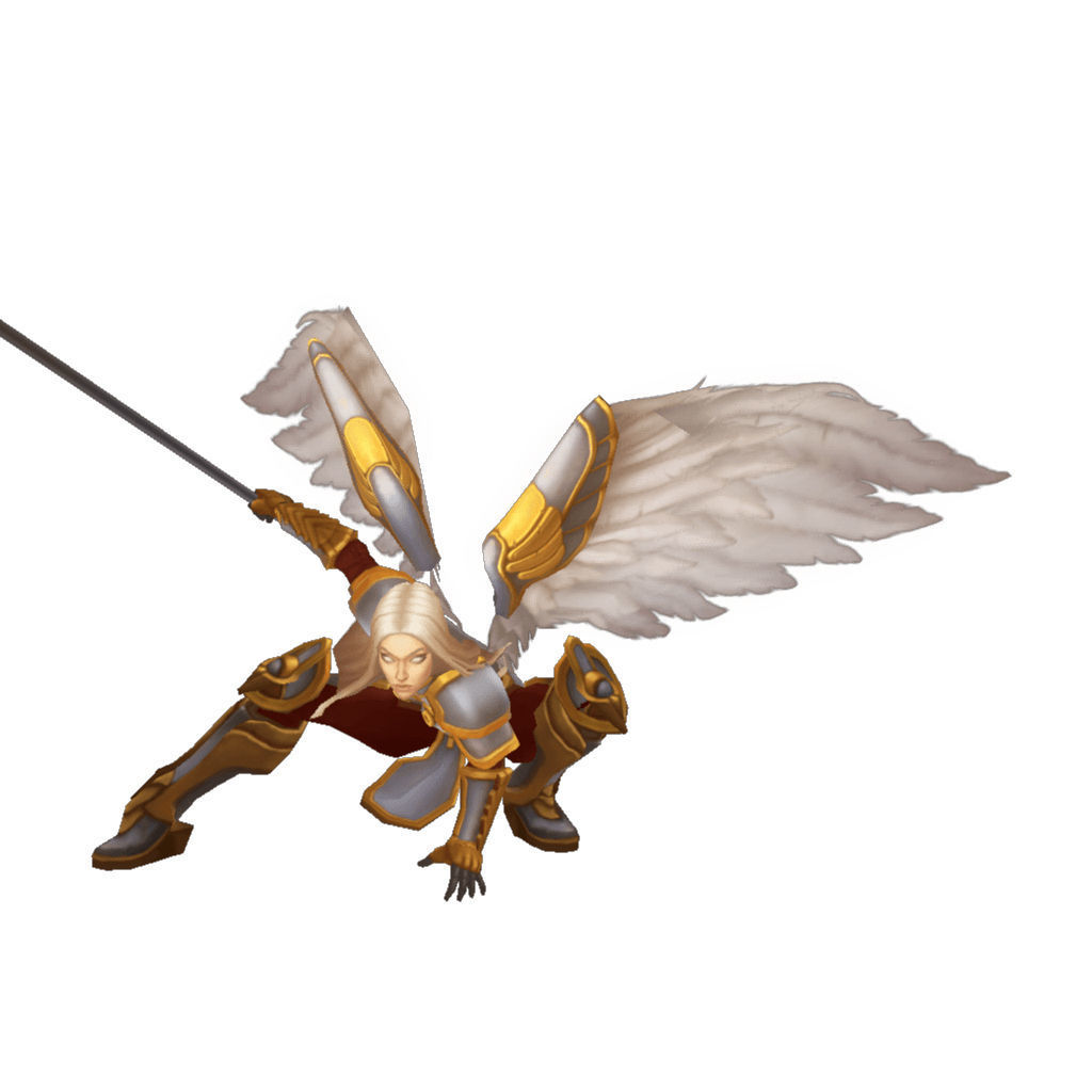 Angel Female - Low Poly Hand Painted Low-poly 3D model_6