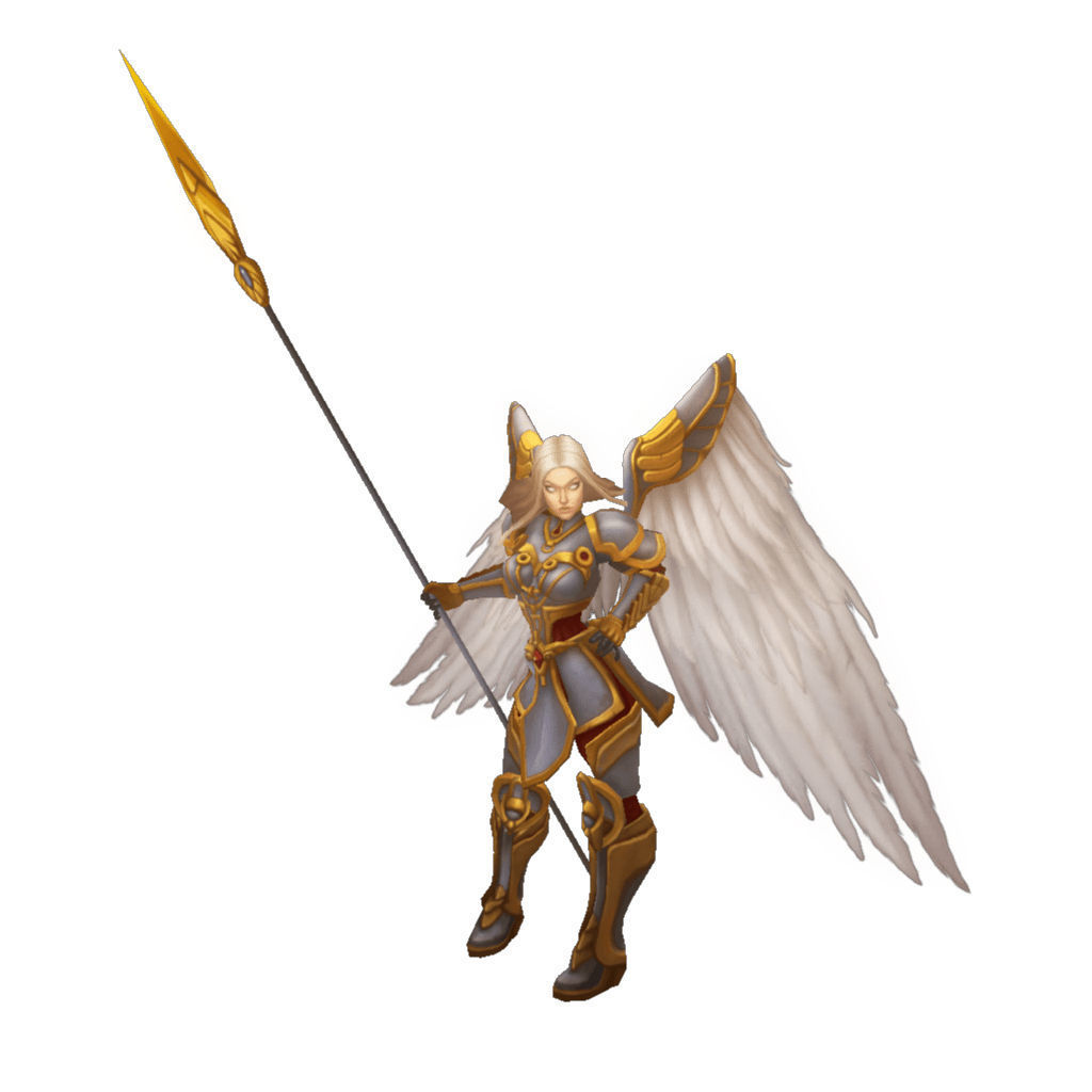 Angel Female - Low Poly Hand Painted Low-poly 3D model_2