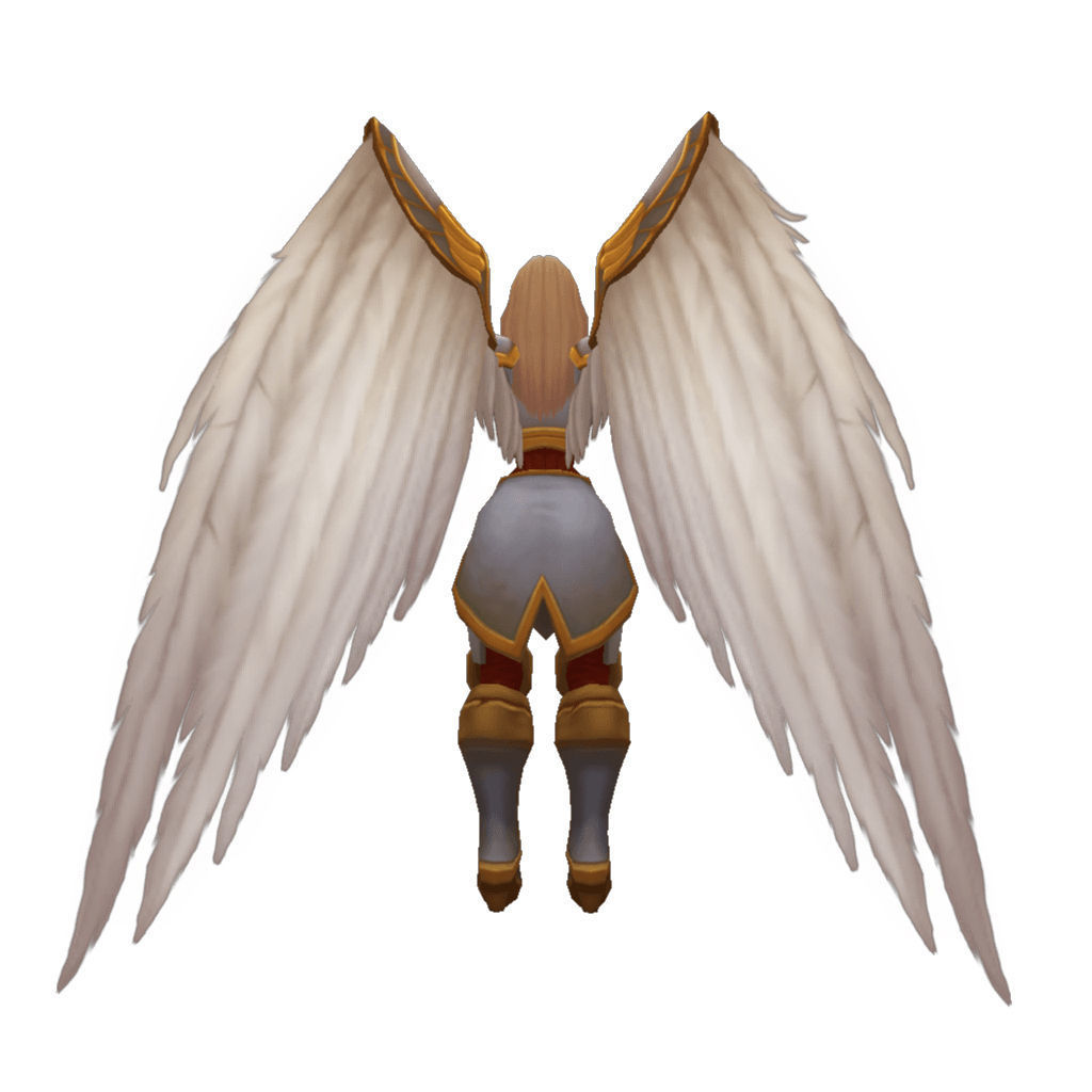 Angel Female - Low Poly Hand Painted Low-poly 3D model_13