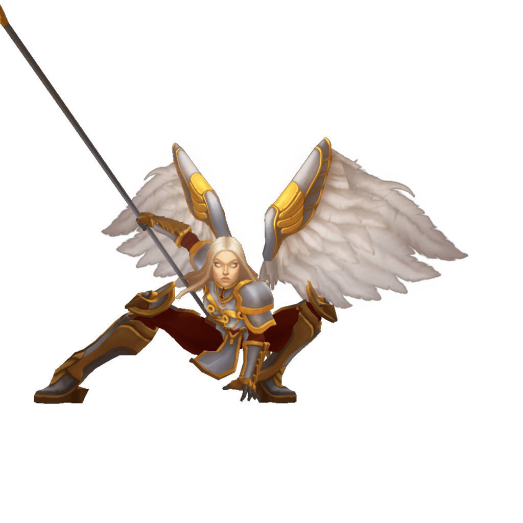 Angel Female - Low Poly Hand Painted Low-poly 3D model_4