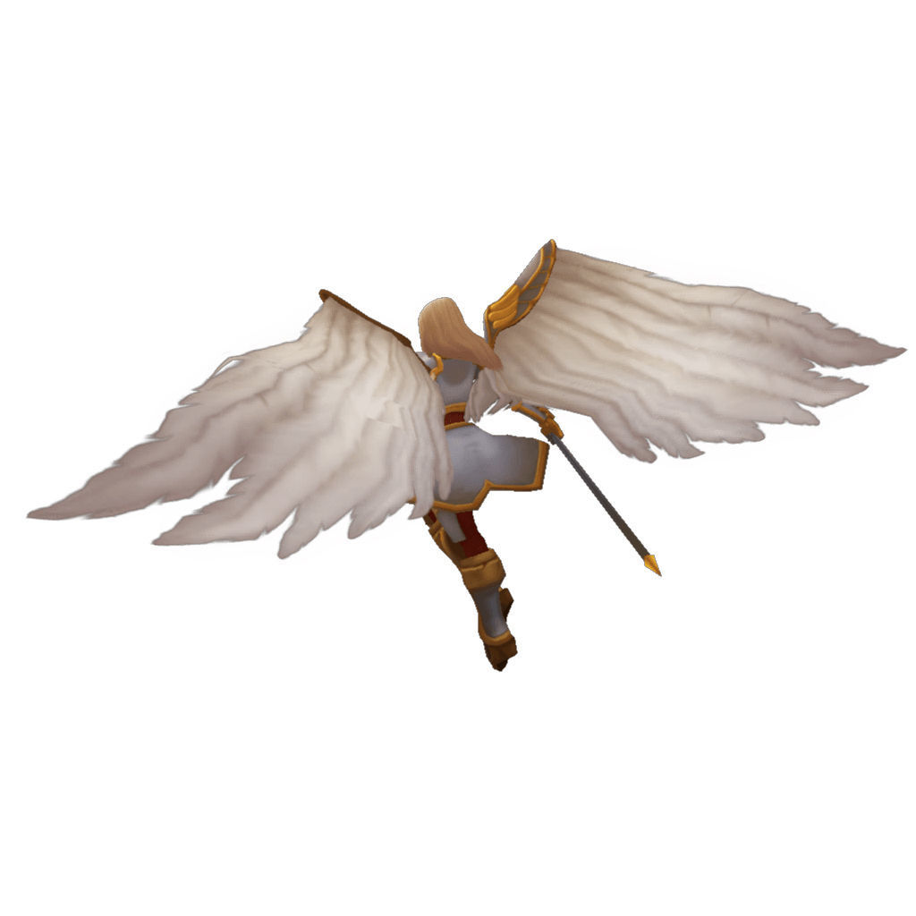 Angel Female - Low Poly Hand Painted Low-poly 3D model_8
