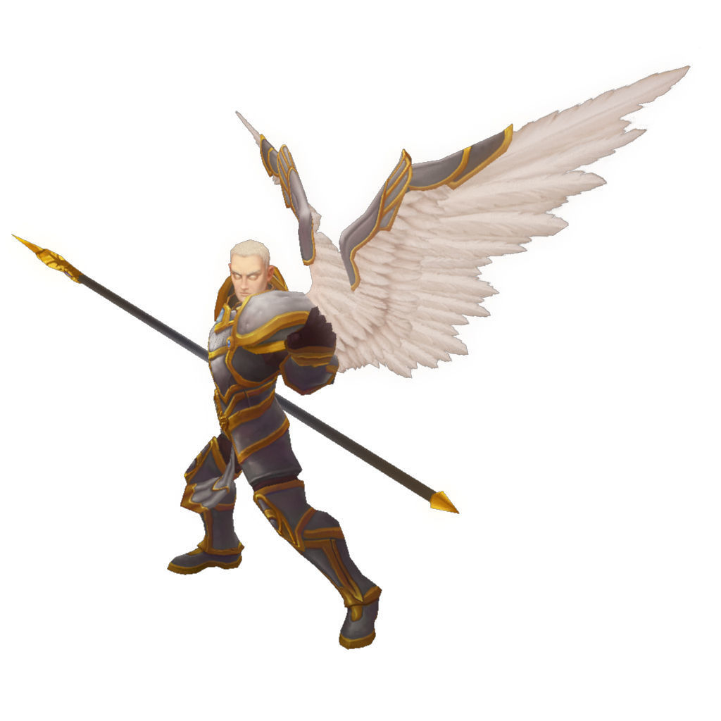 Angelic Warrior Male - Low Poly Hand Painted Low-poly 3D model_5