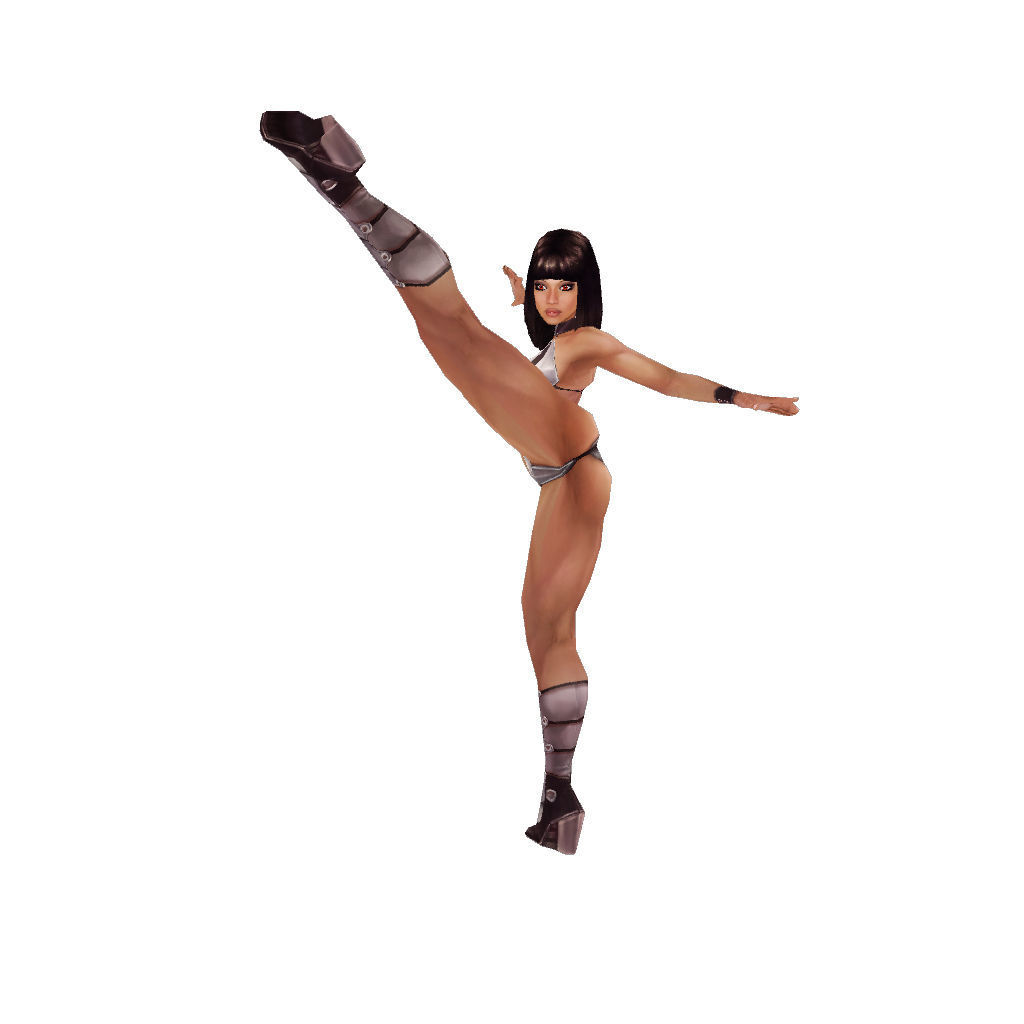 Aleysha v02 - Low Poly Hand Painted Low-poly 3D model_23