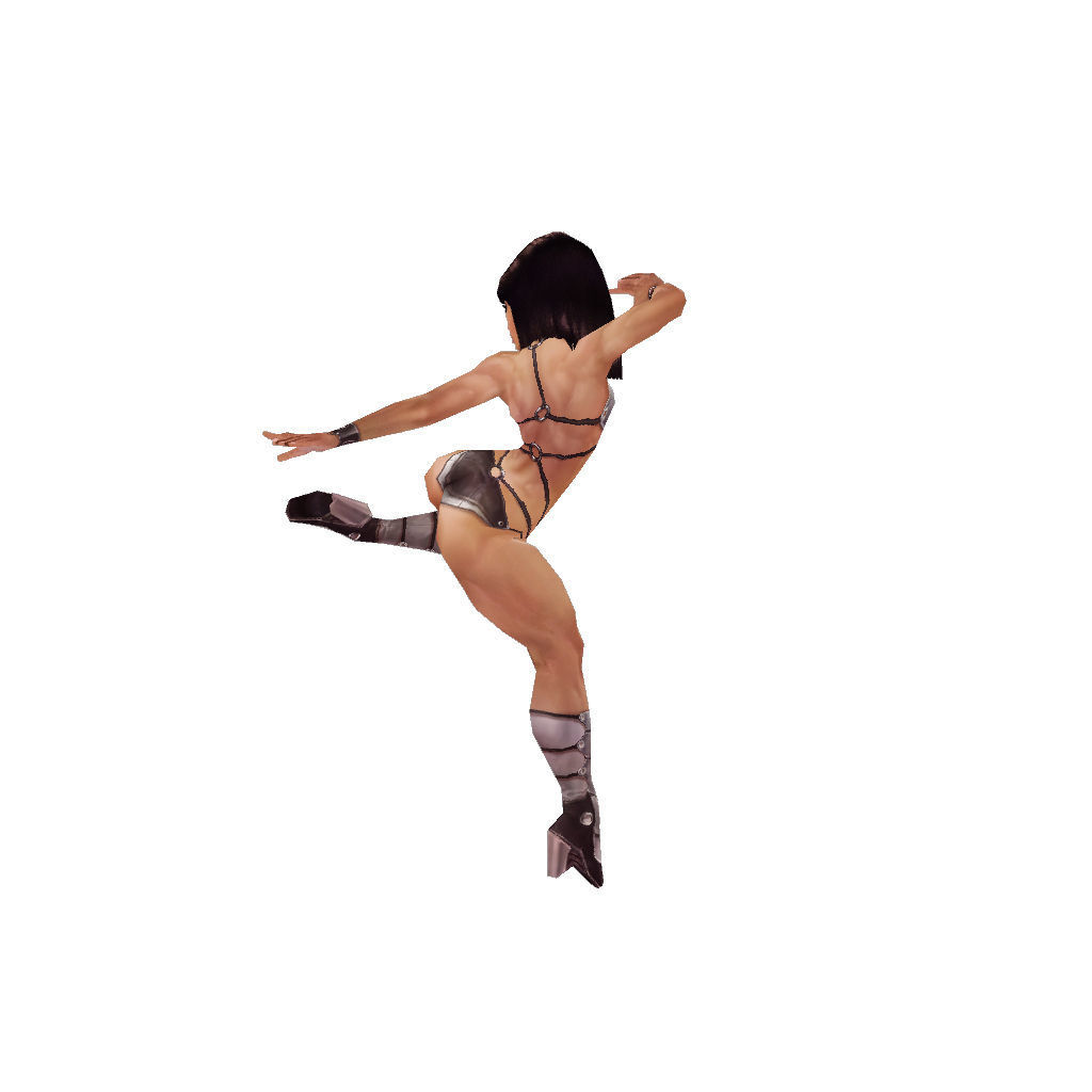 Aleysha v02 - Low Poly Hand Painted Low-poly 3D model_36