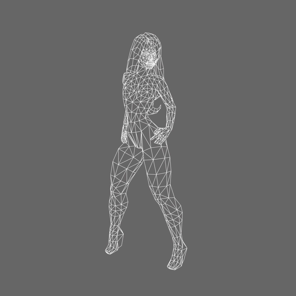 Aleysha v02 - Low Poly Hand Painted Low-poly 3D model_41