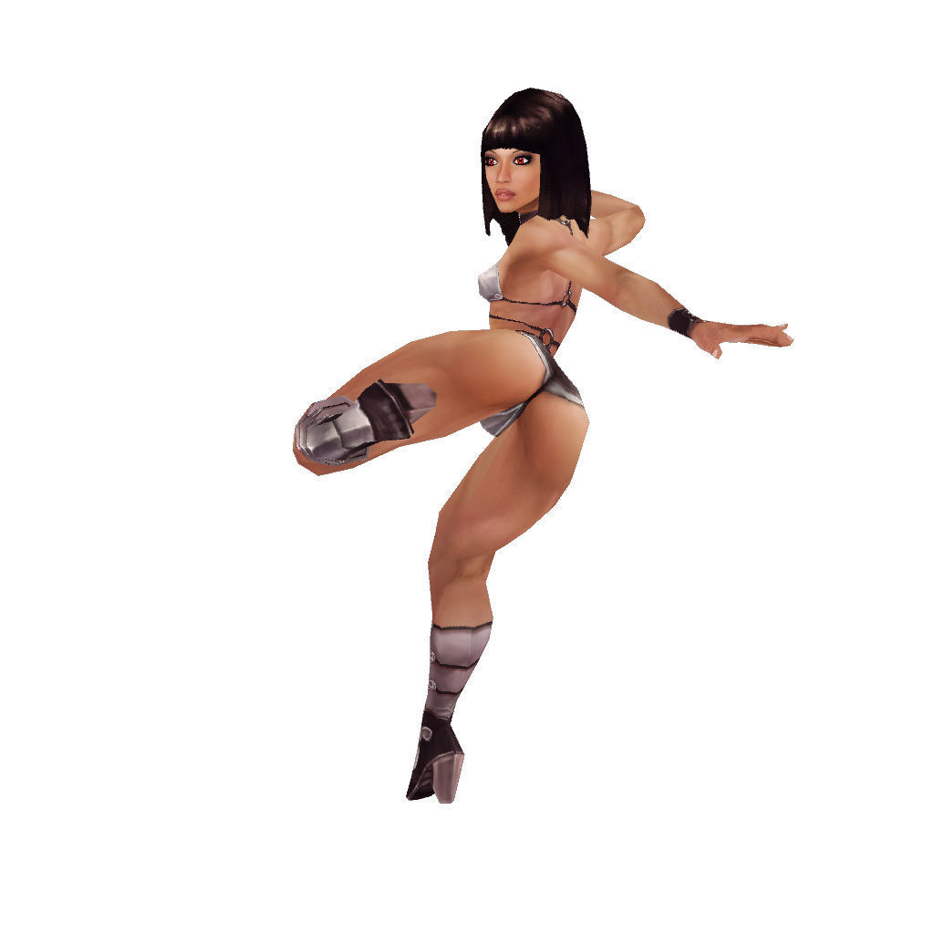 Aleysha v02 - Low Poly Hand Painted Low-poly 3D model_39