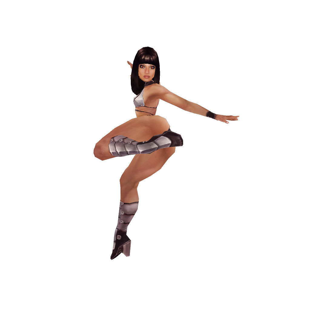 Aleysha v02 - Low Poly Hand Painted Low-poly 3D model_38