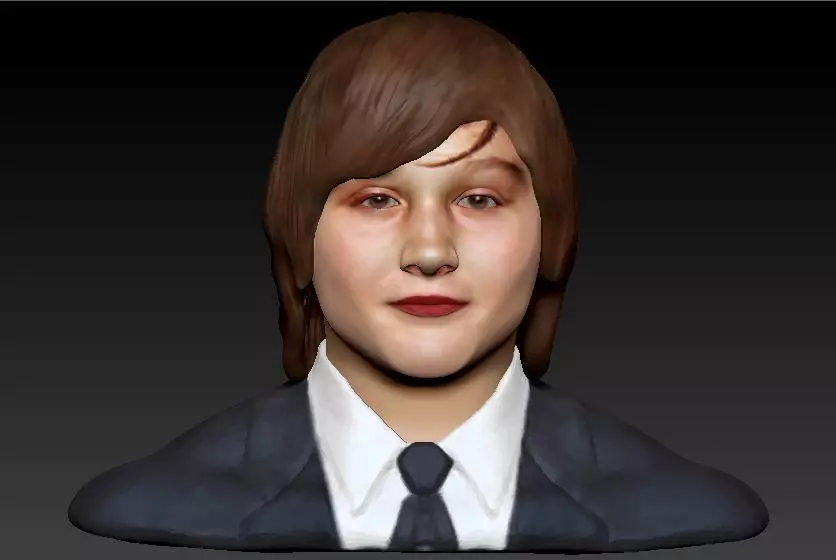 Real Character Head Model 3D model_0