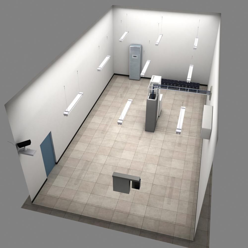 Telecom Power Center Room 02 3D model_2
