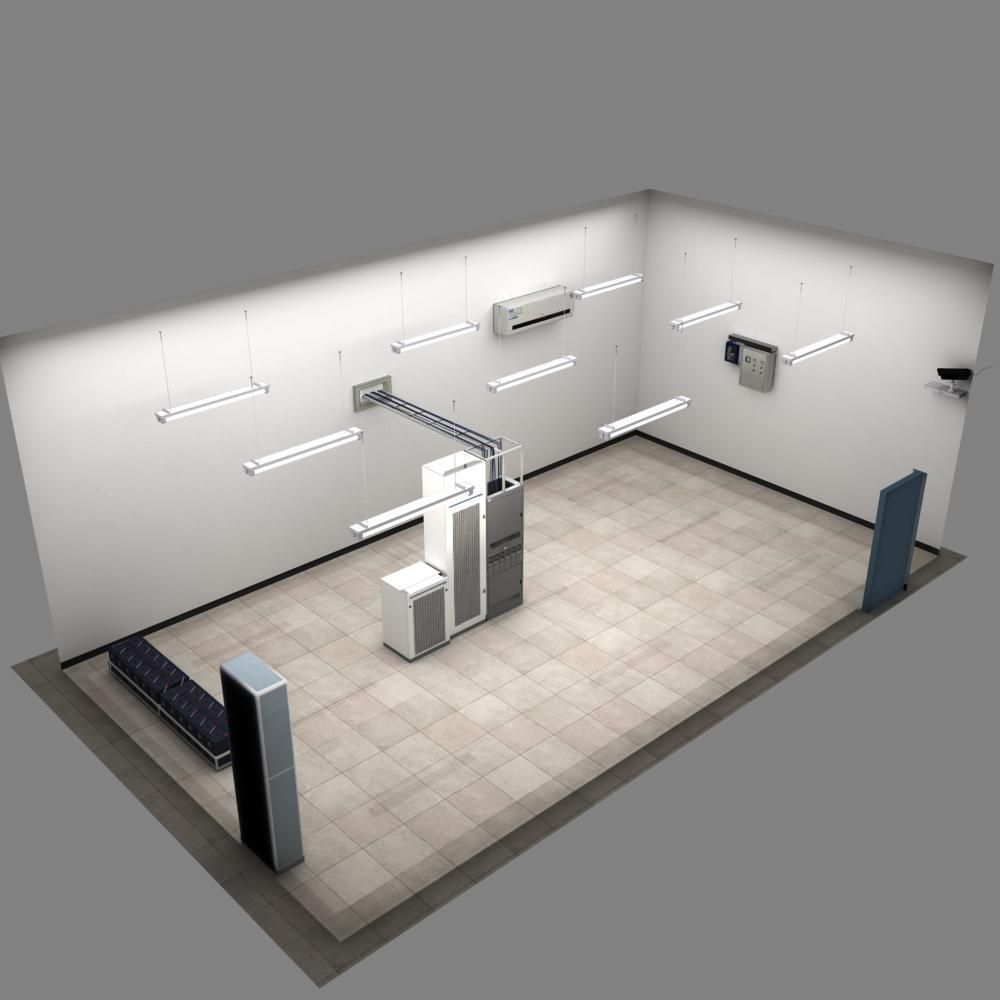 Telecom Power Center Room 02 3D model_9