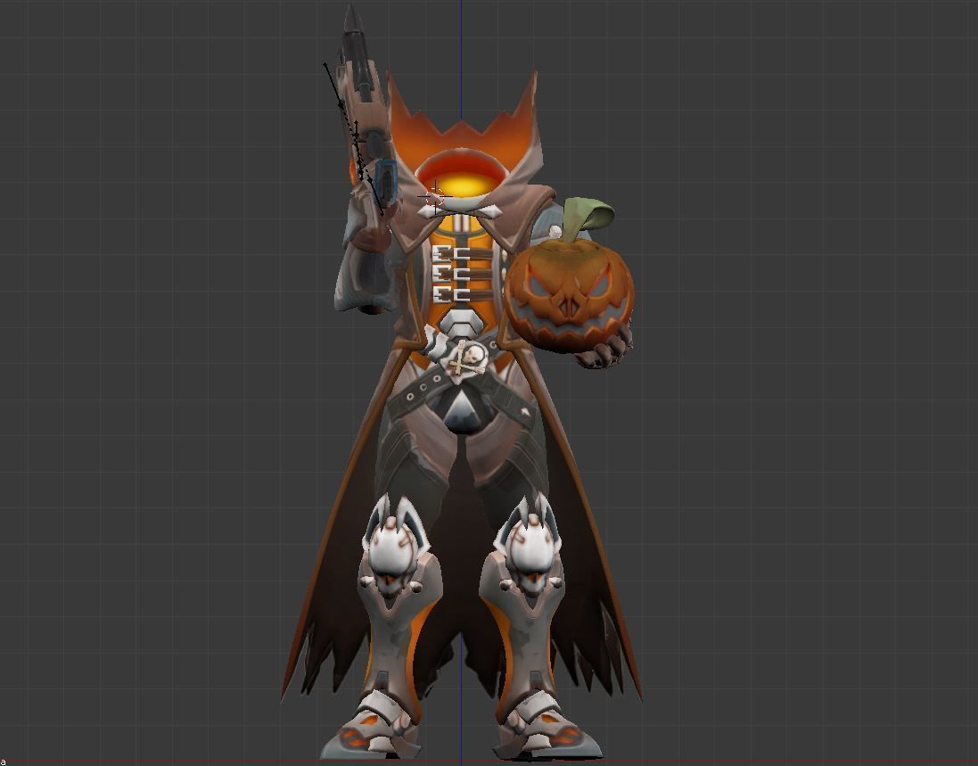 Reaper Pumpkin overwatch 3D print model_1