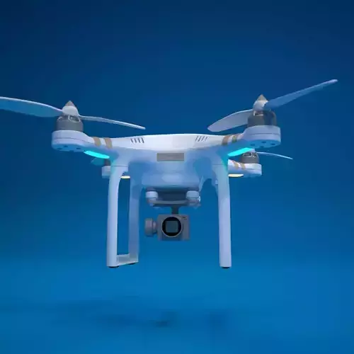 quadrocopter drone high detailed 3D model