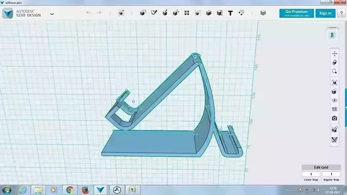 Mobile stand with Charging point option 3D print model