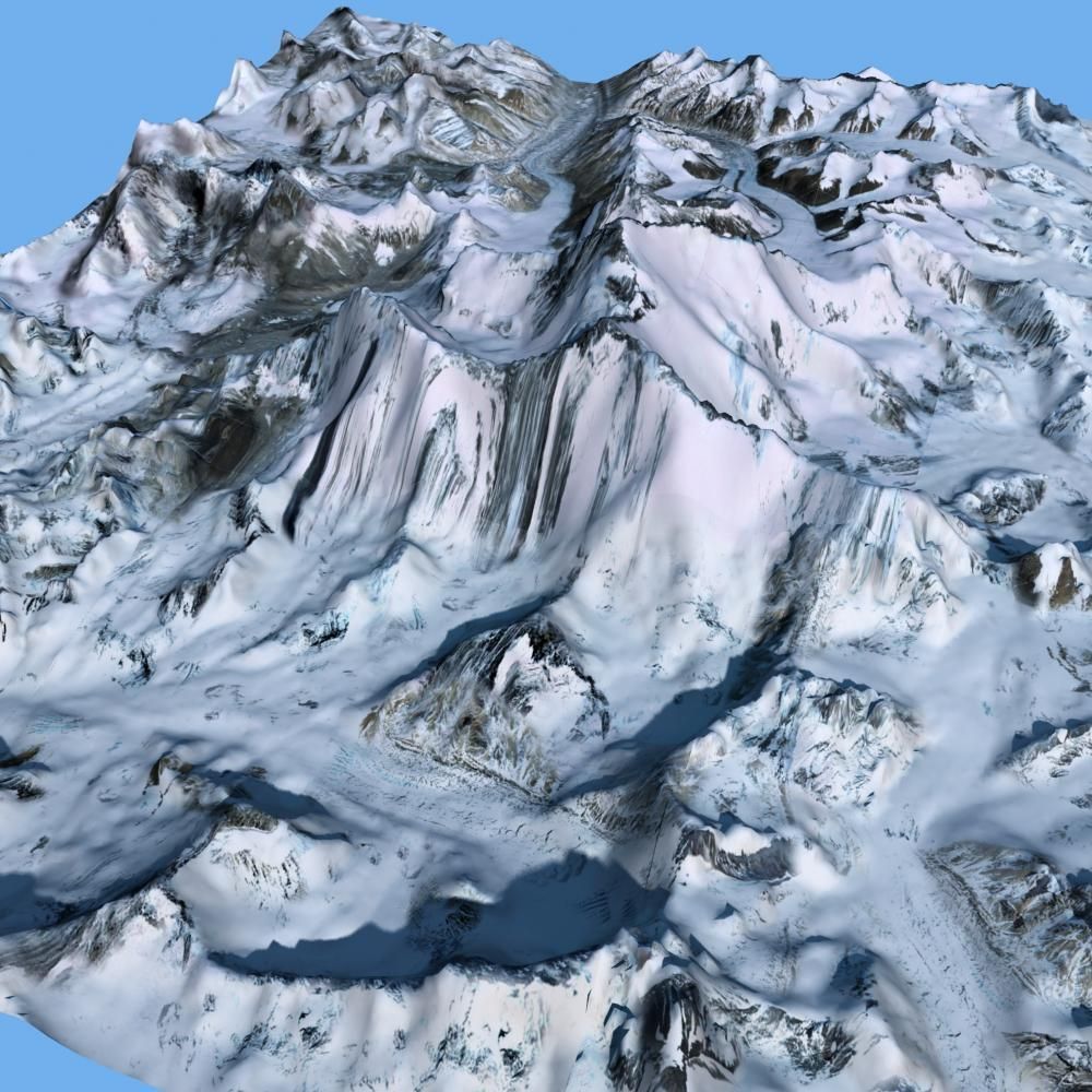 Mount Qomolangma 3D model_18