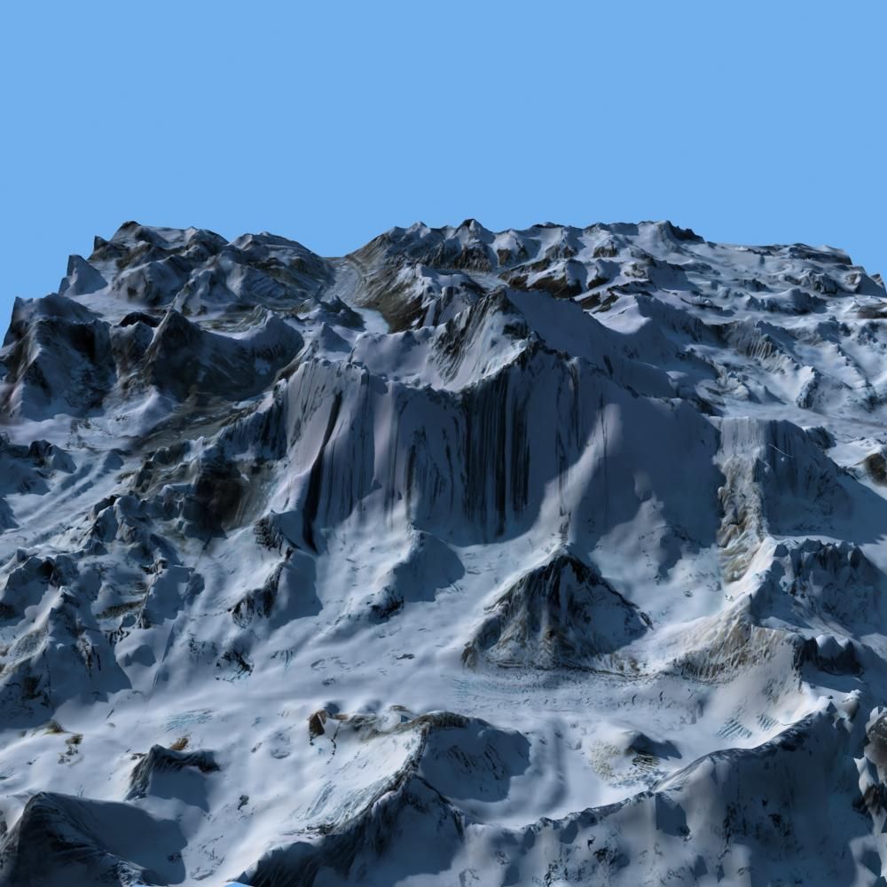 Mount Qomolangma 3D model_9