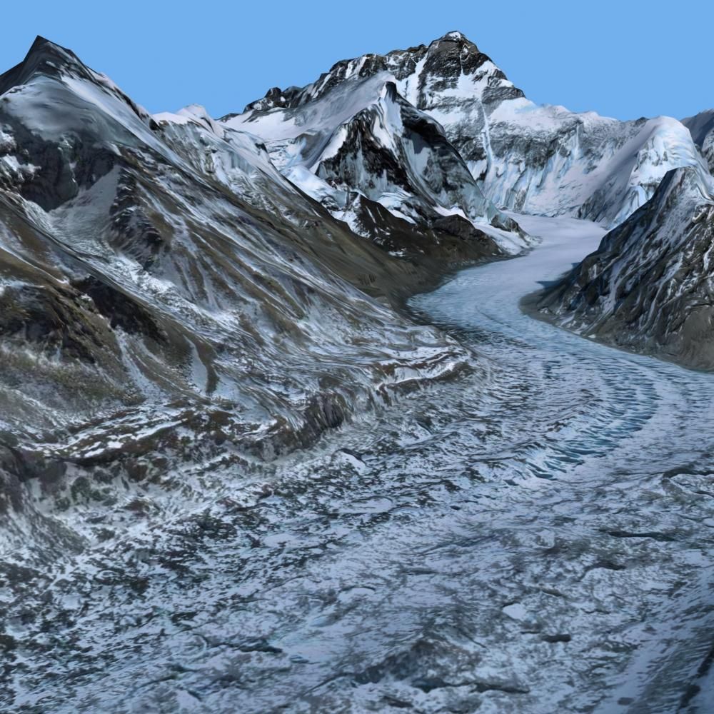 Mount Qomolangma 3D model_15