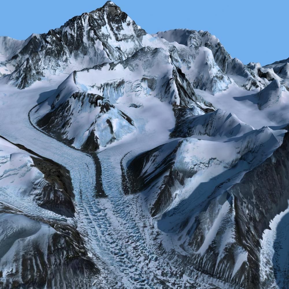 Mount Qomolangma 3D model_14