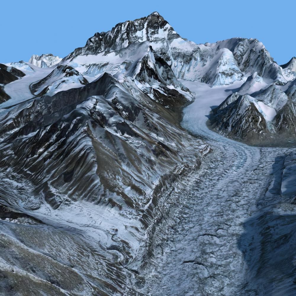 Mount Qomolangma 3D model_3