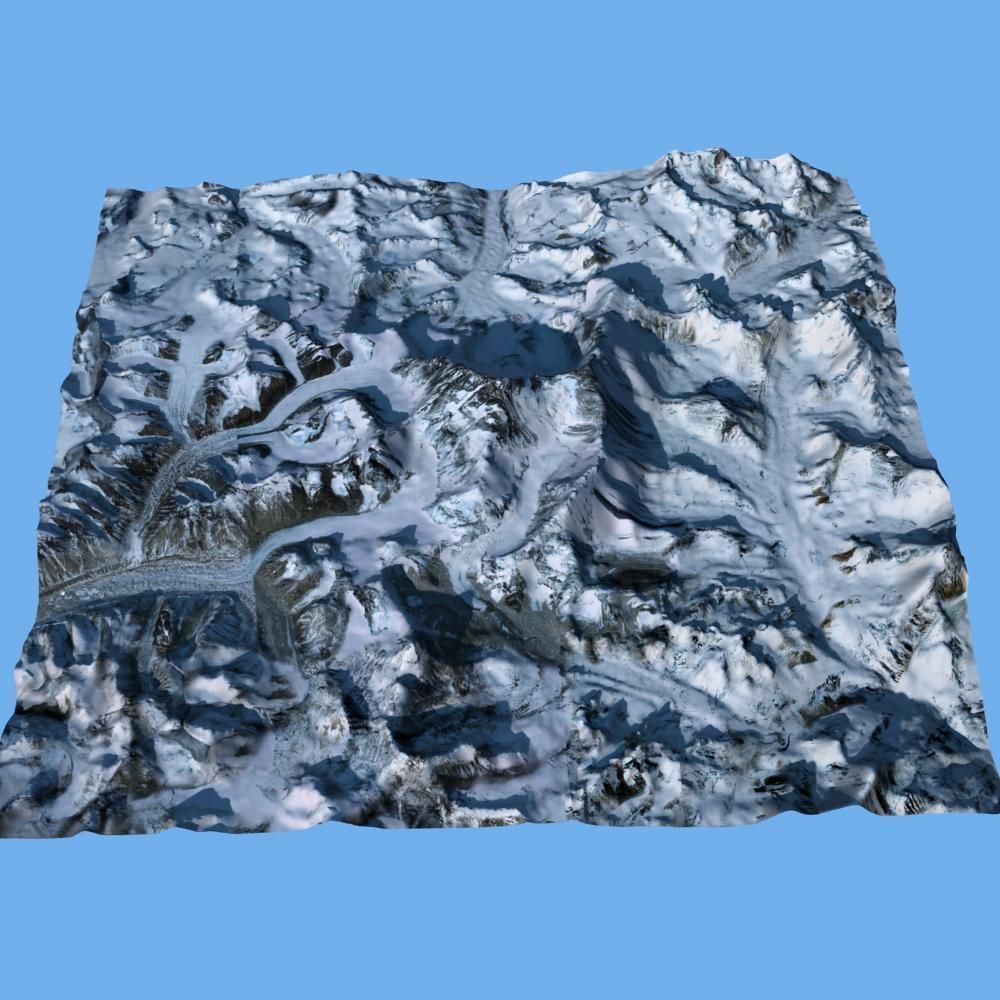 Mount Qomolangma 3D model_13