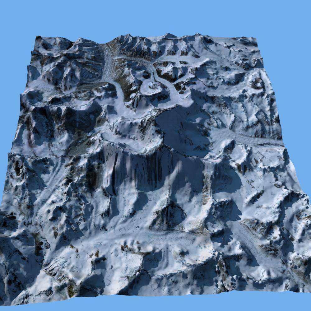 Mount Qomolangma 3D model_11