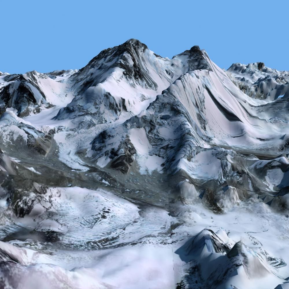 Mount Qomolangma 3D model_22