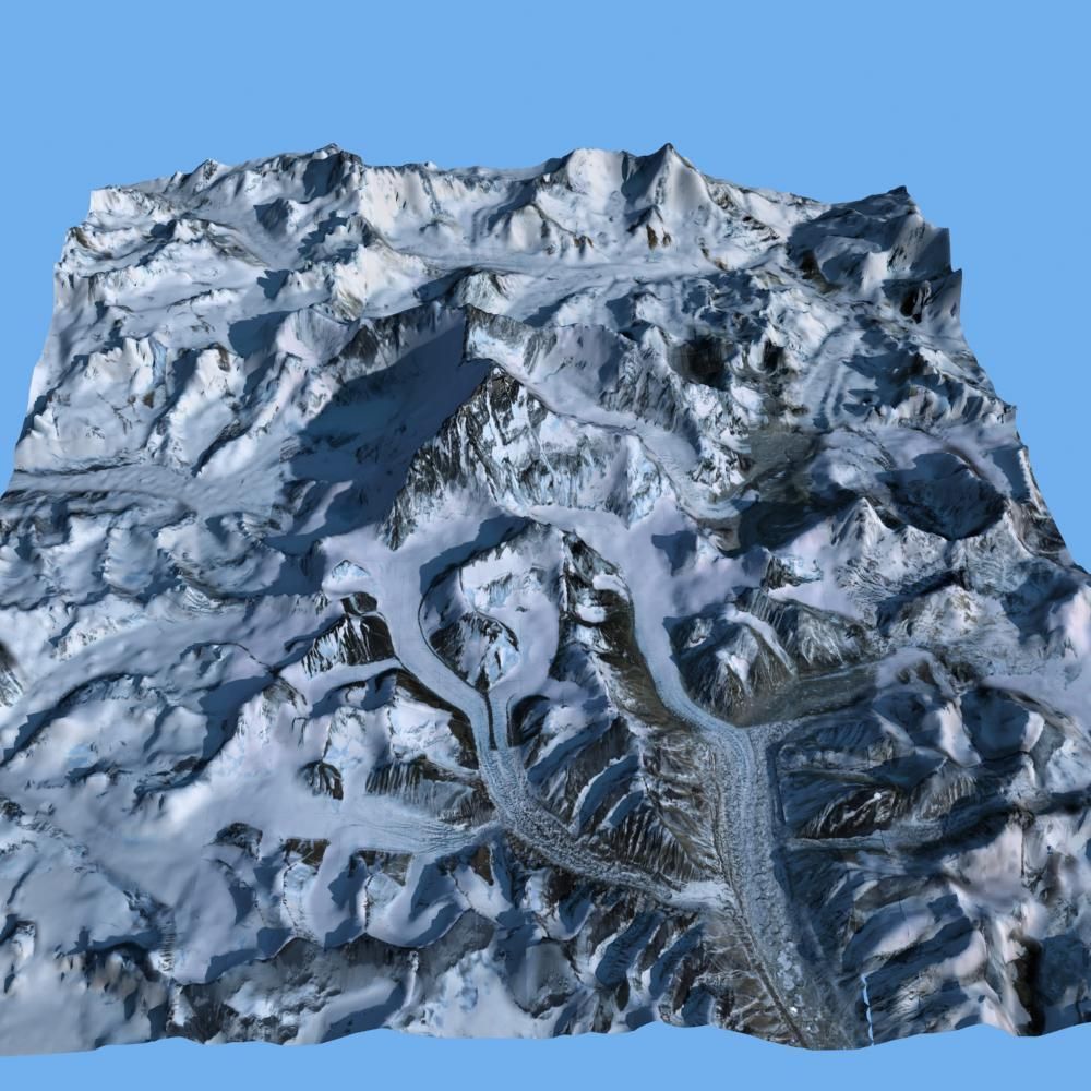 Mount Qomolangma 3D model_10