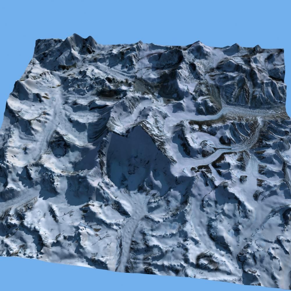 Mount Qomolangma 3D model_12