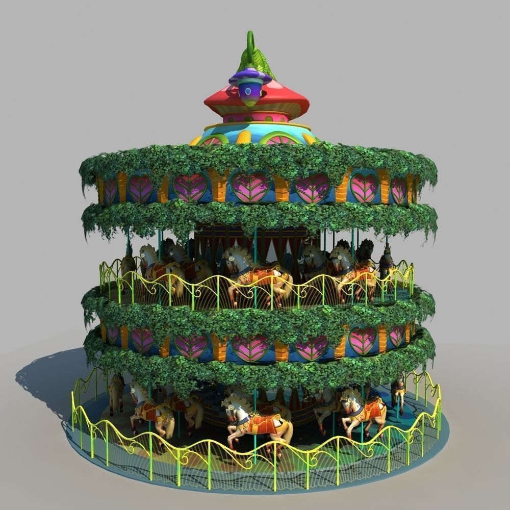 Carousel 01 3D model_4