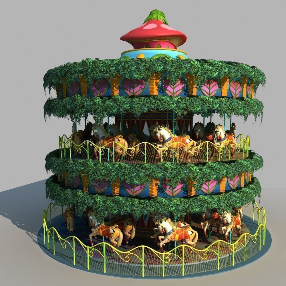Carousel 01 3D model_5