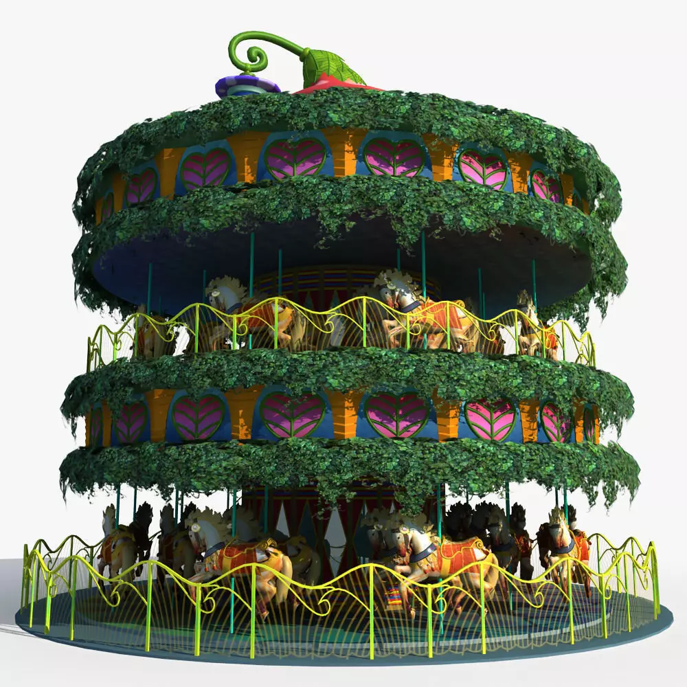 Carousel 01 3D model_0