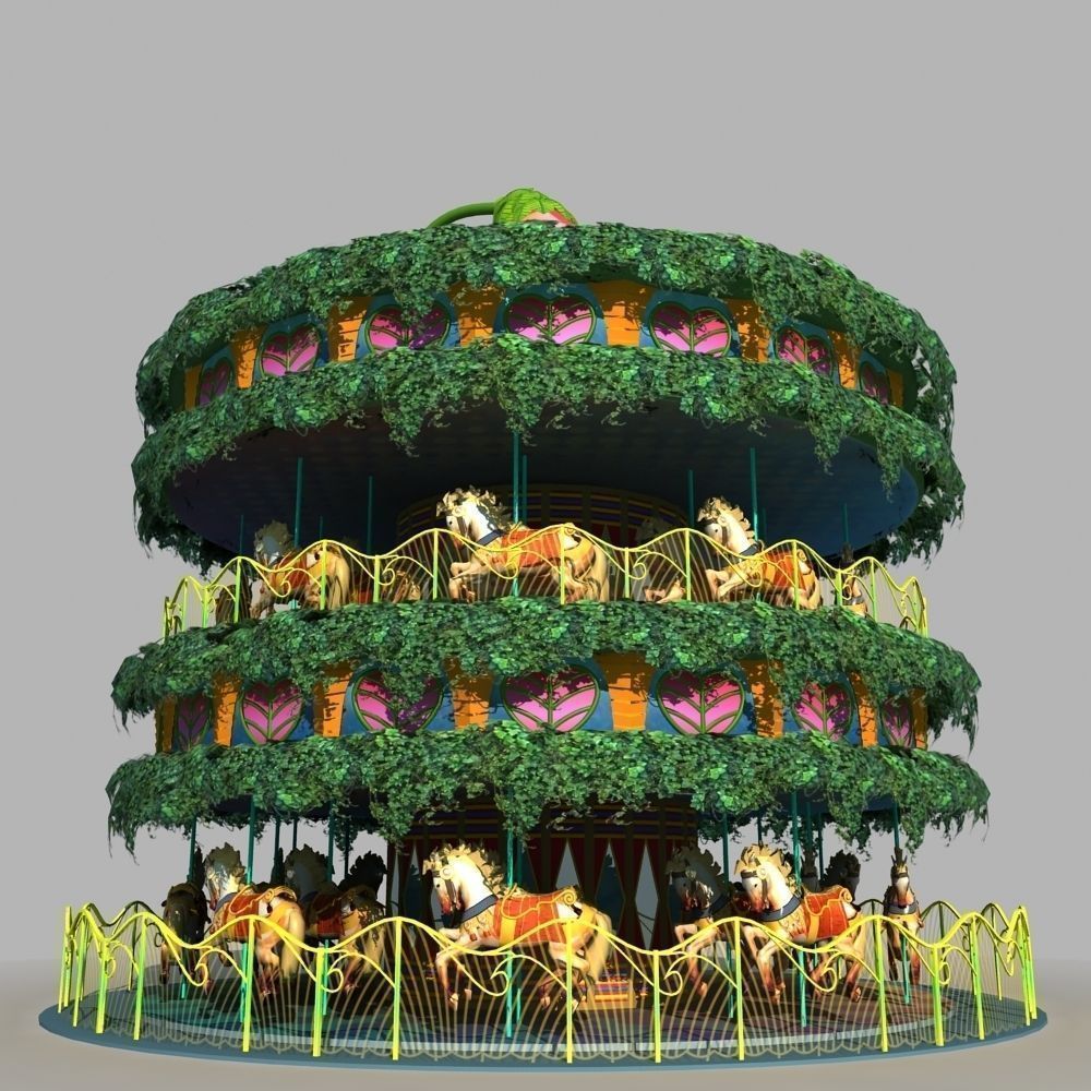 Carousel 01 3D model_1