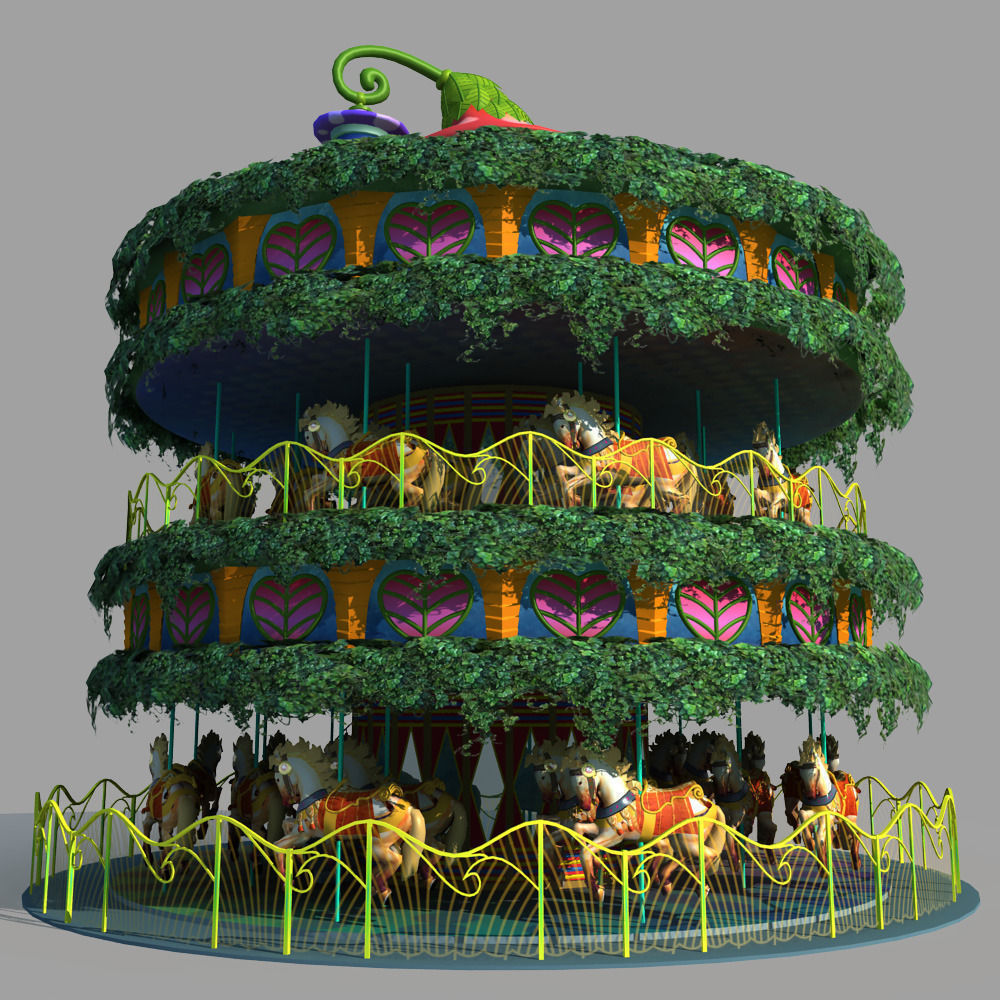 Carousel 01 3D model_3
