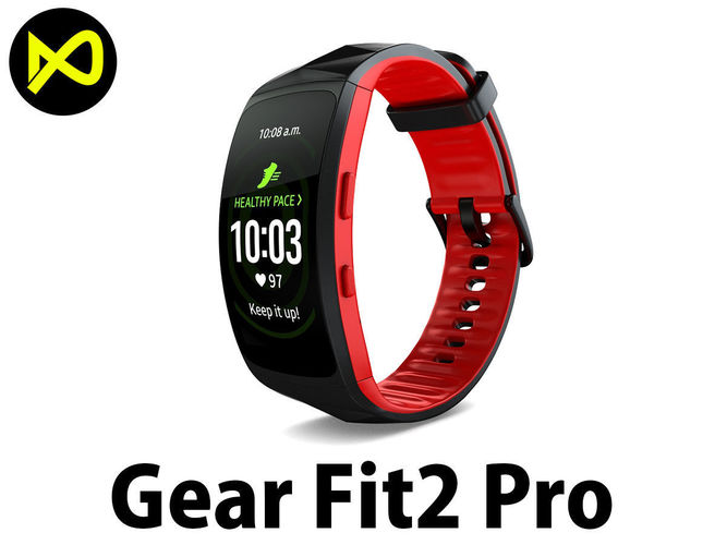 Samsung Gear Fit2 Pro 3D model