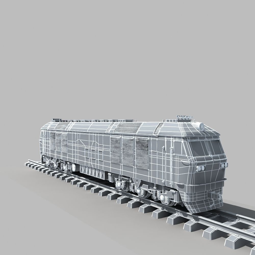 Dongfeng 4D Diesel Locomotive 3D model_14