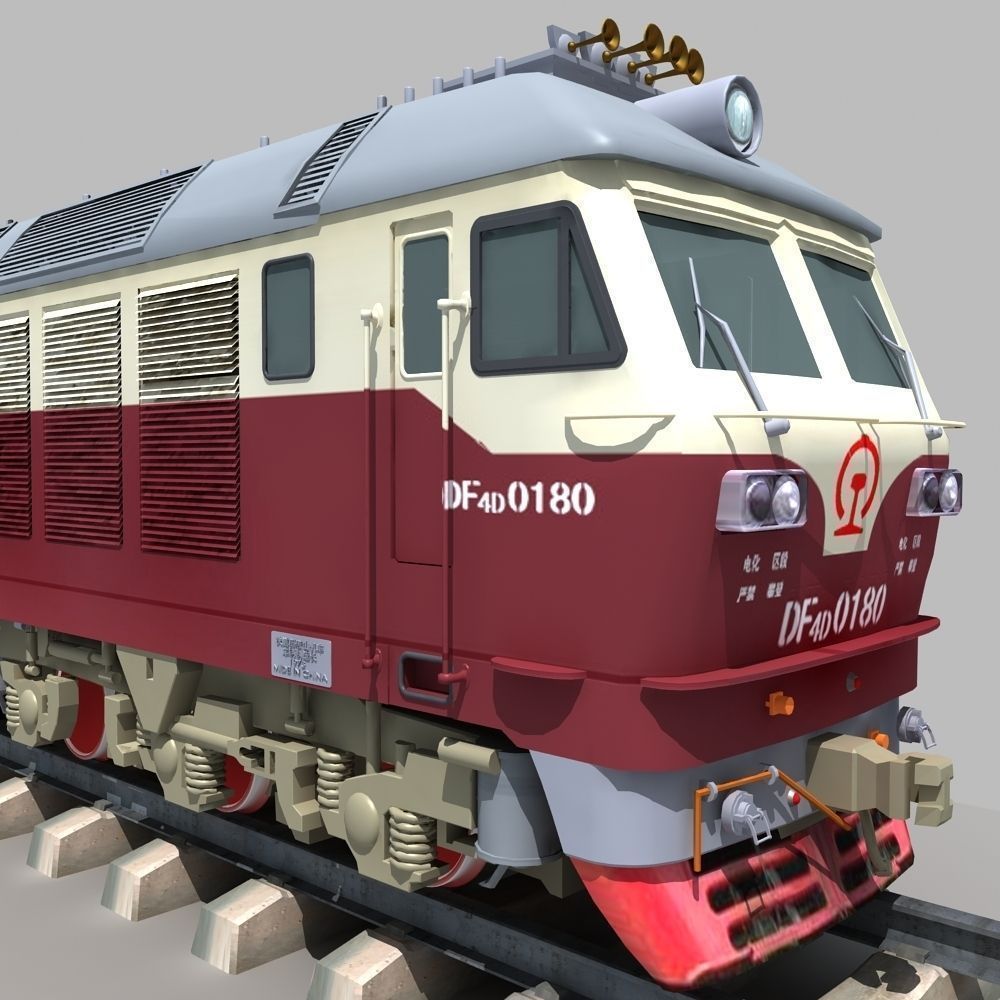 Dongfeng 4D Diesel Locomotive 3D model_8