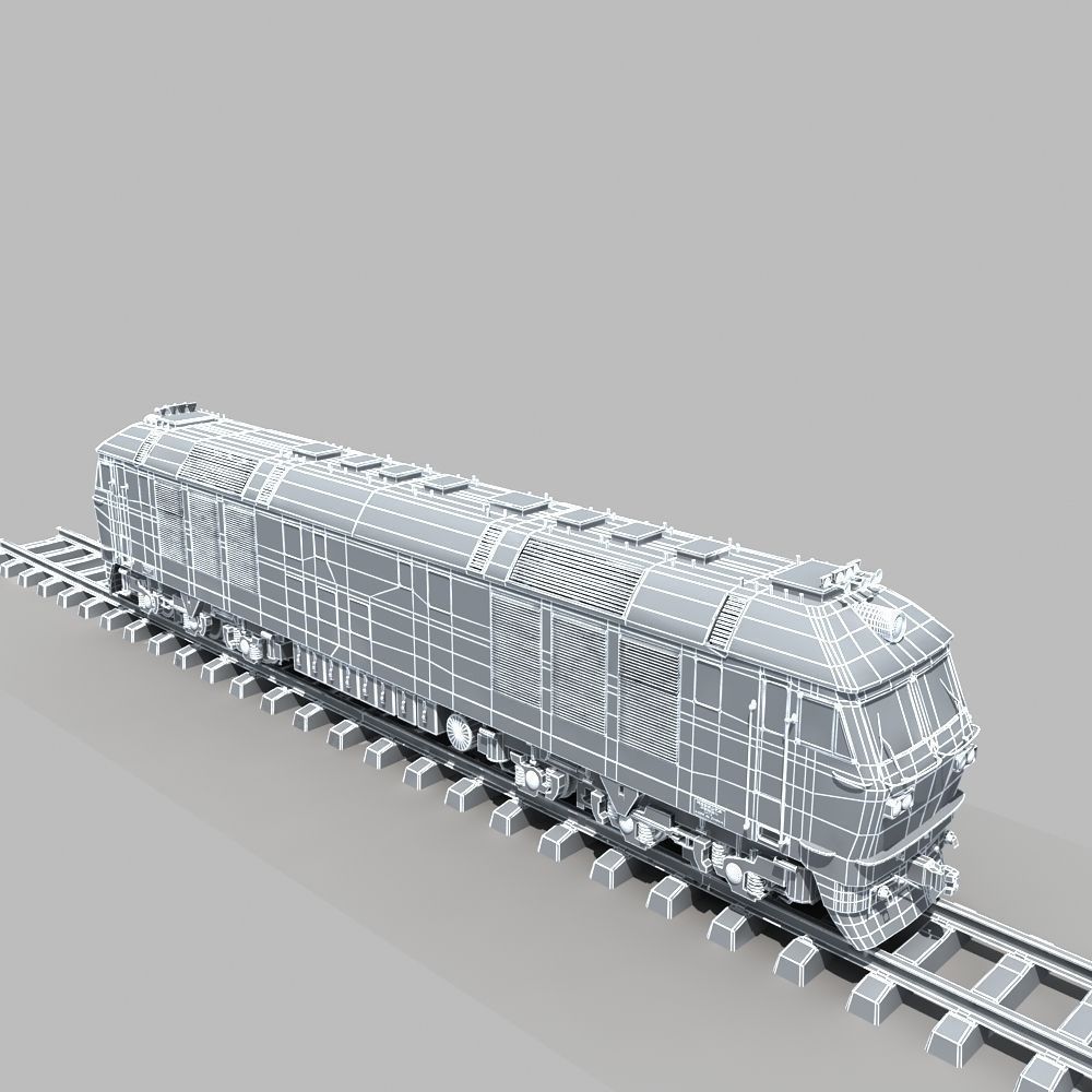 Dongfeng 4D Diesel Locomotive 3D model_15