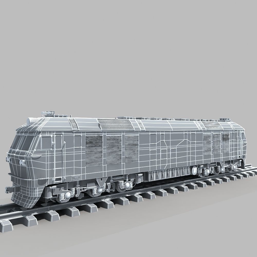 Dongfeng 4D Diesel Locomotive 3D model_12