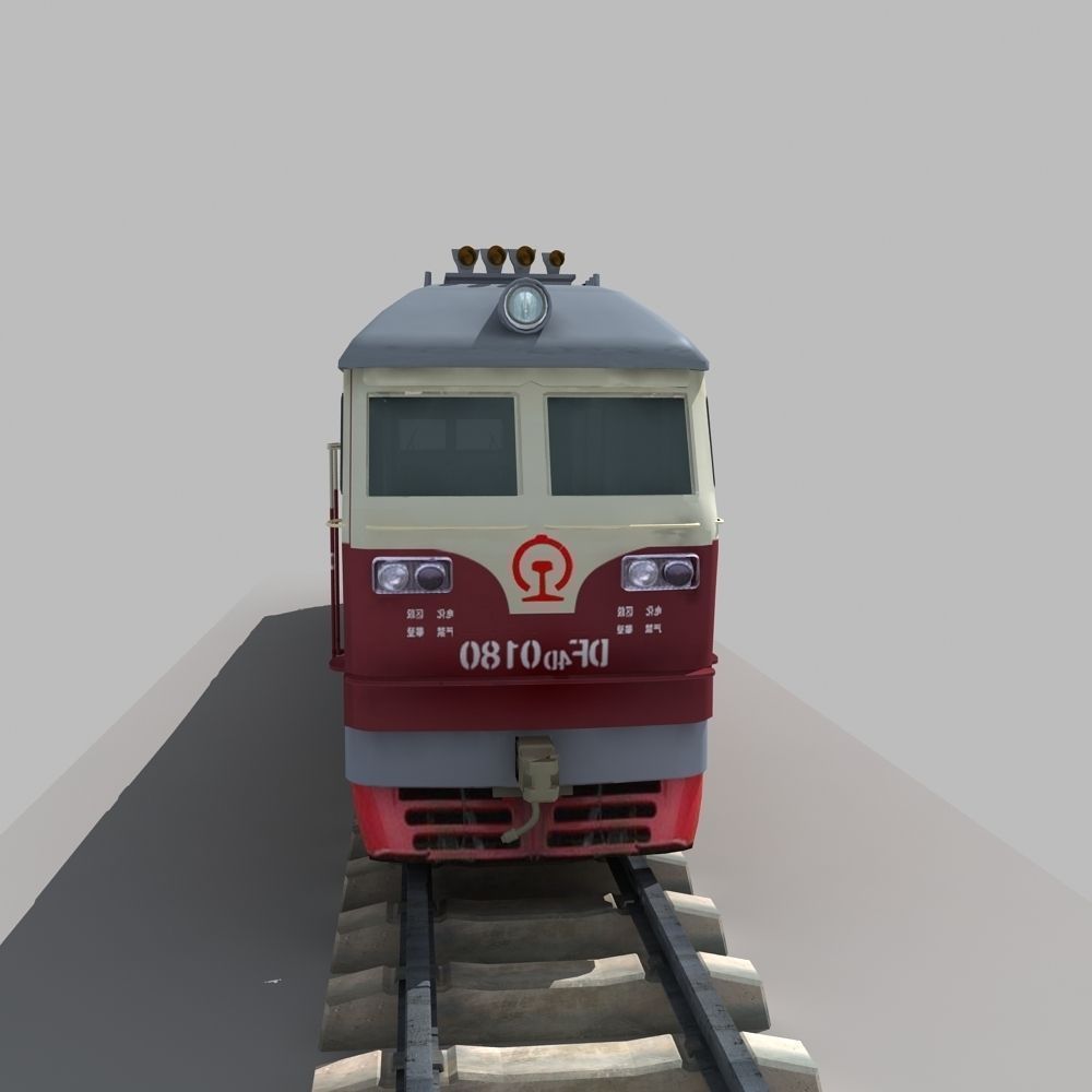 Dongfeng 4D Diesel Locomotive 3D model_2