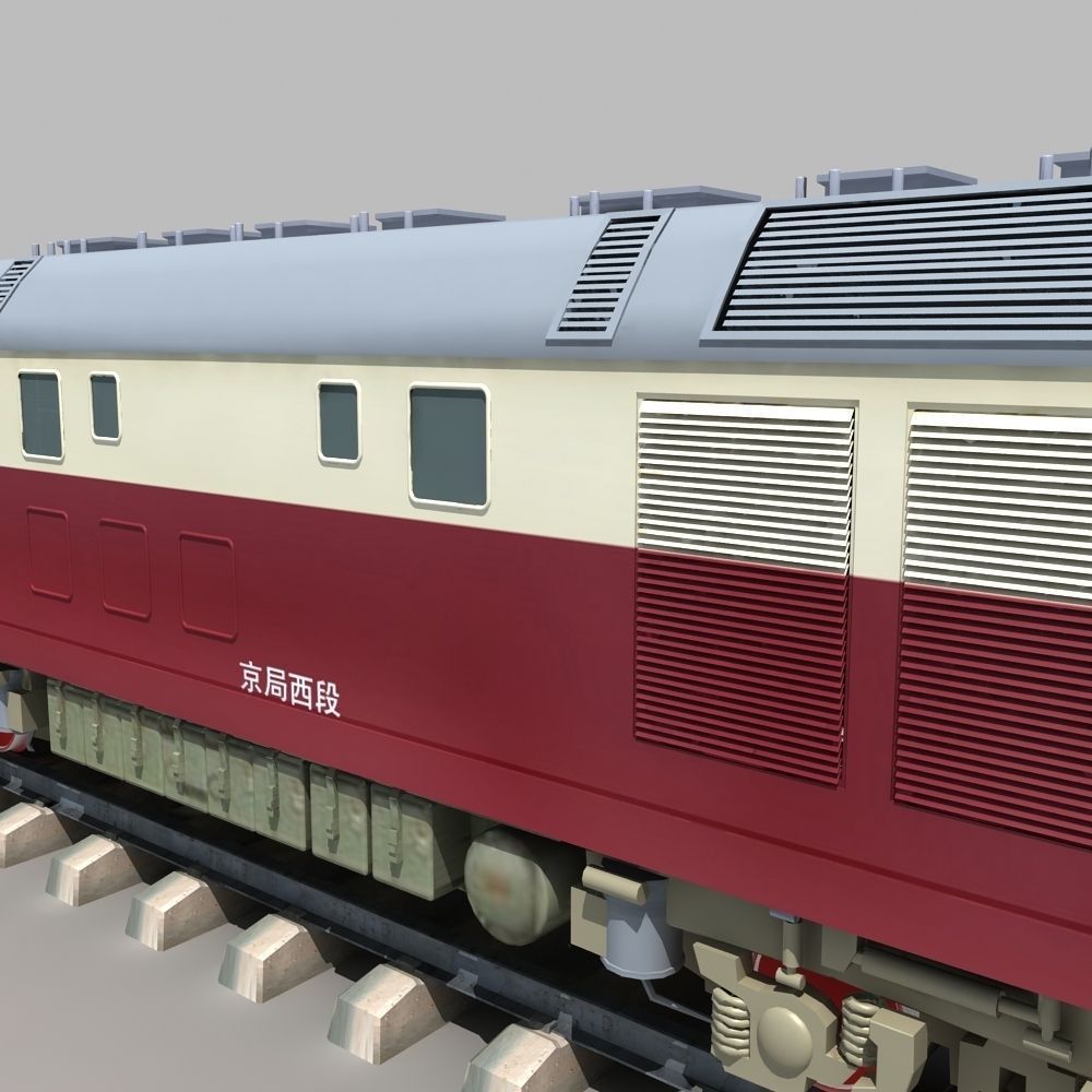 Dongfeng 4D Diesel Locomotive 3D model_11
