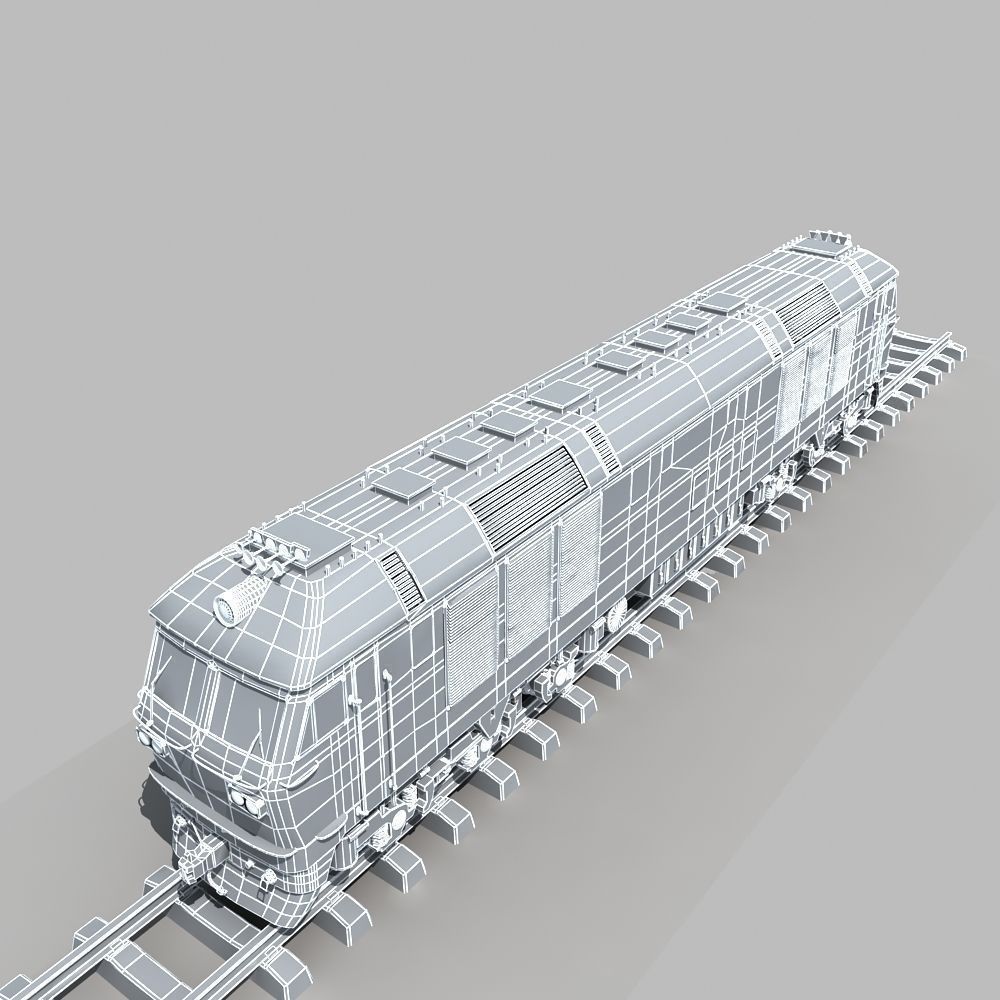 Dongfeng 4D Diesel Locomotive 3D model_10